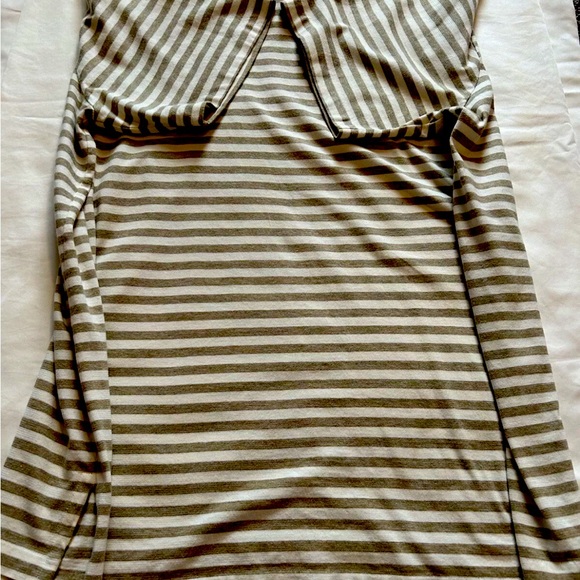 Vintage Polo by Ralph Lauren polo shirt size XXL Beige/white stripe - Picture 3 of 5